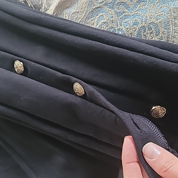 Pull on Mango gold button pants. - Picture 3 of 5